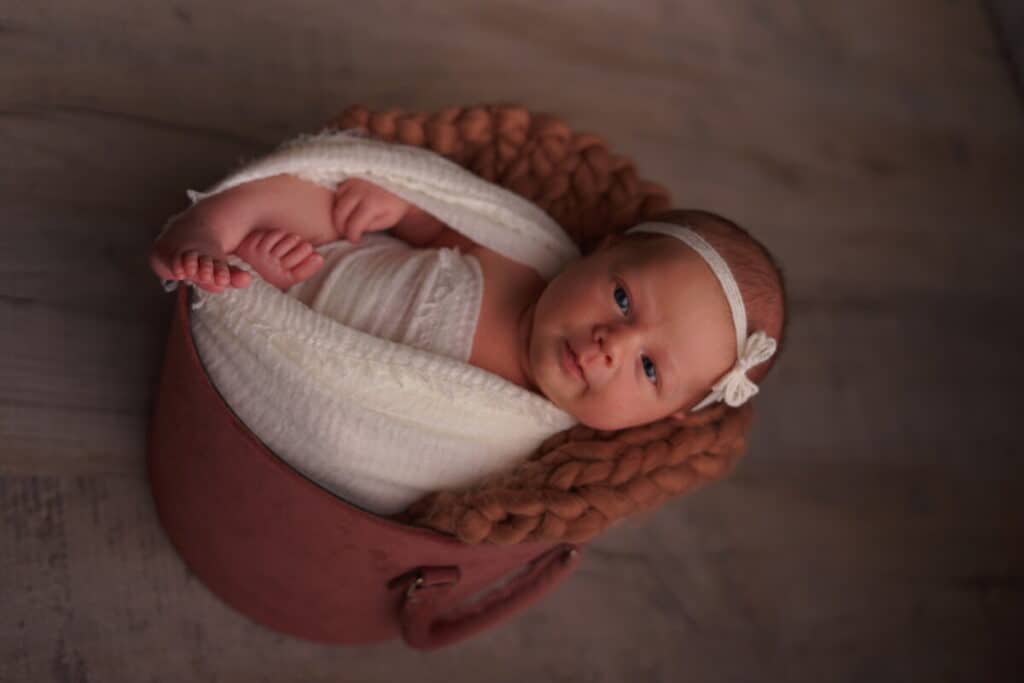 Newborn photography bowls and buckets size